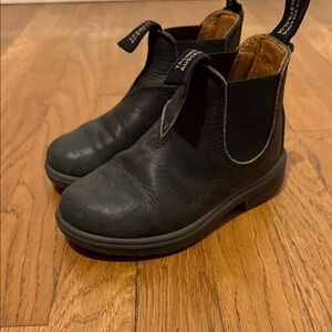 Blundstone Kids Black Leather Boots